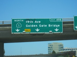 On the way to Golden Gate Bridge